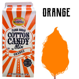 Cotton Candy Floss - Orange 3.25 Lbs carton 