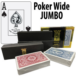 Kem Playing Cards Arrow Poker Wide Jumbo Red/Blue