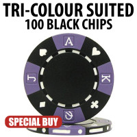 Tri-Color 10-1800 Poker Chips 11.5 gram poker chip set