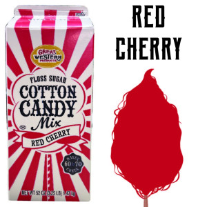 Cotton Candy Floss - Red Cherry 3.25 Lbs carton 